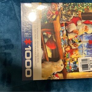Festive Santa's Workshop 1000-Piece Puzzle